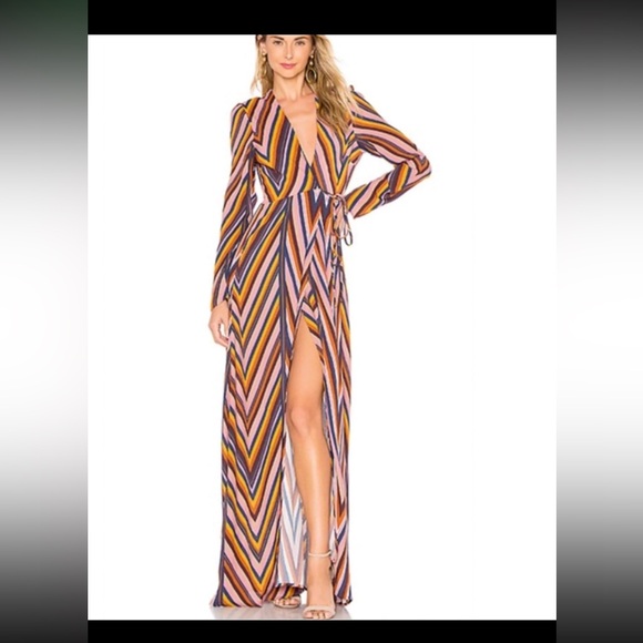 [FLYNN SKYE] “Kate 80’s Maxi Ziggy” Dress - Size XS NWT - Picture 1 of 4